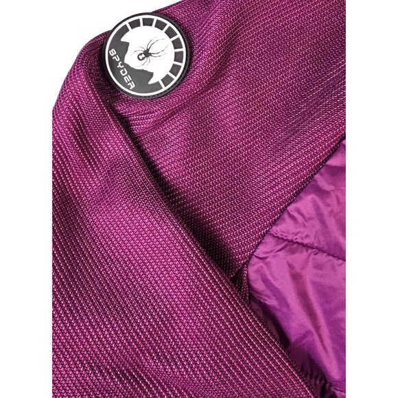 Spyder Womens XL Raspberry Quilted Full-Zip Jacket - Picture 9 of 9